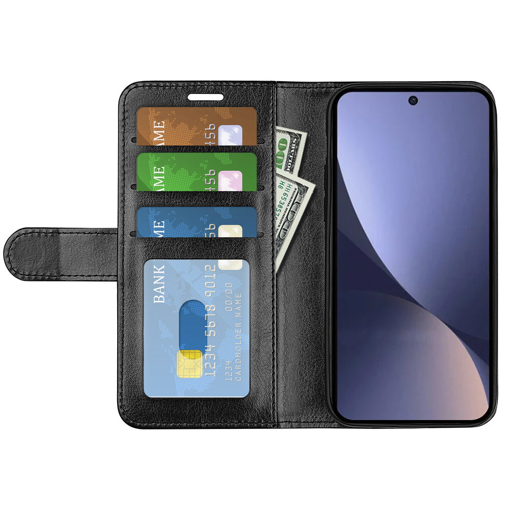 For Xiaomi 13 5G Phone Case Crazy Horse Texture Leather Flip Stand Wallet Shockproof Cell Phone Cover