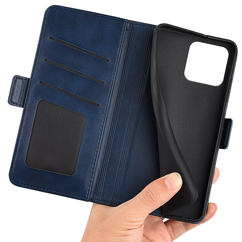 For Xiaomi 13 5G Drop-proof Calf Texture PU Leather Smartphone Case Wallet Stand Cell Phone Cover