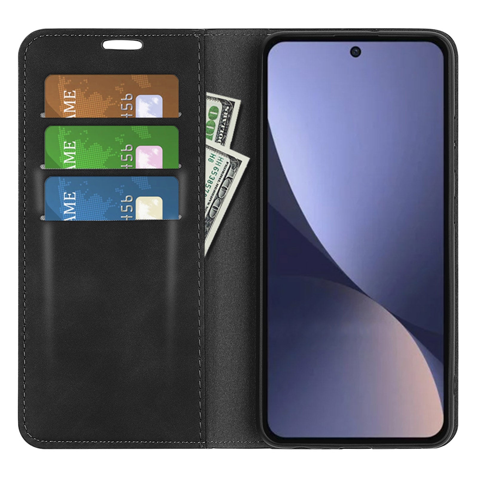 For Xiaomi 13 5G Magnetic Auto-absorbed Cell Phone Cover Stand Wallet Skin-friendly Anti-fall Leather Phone Case