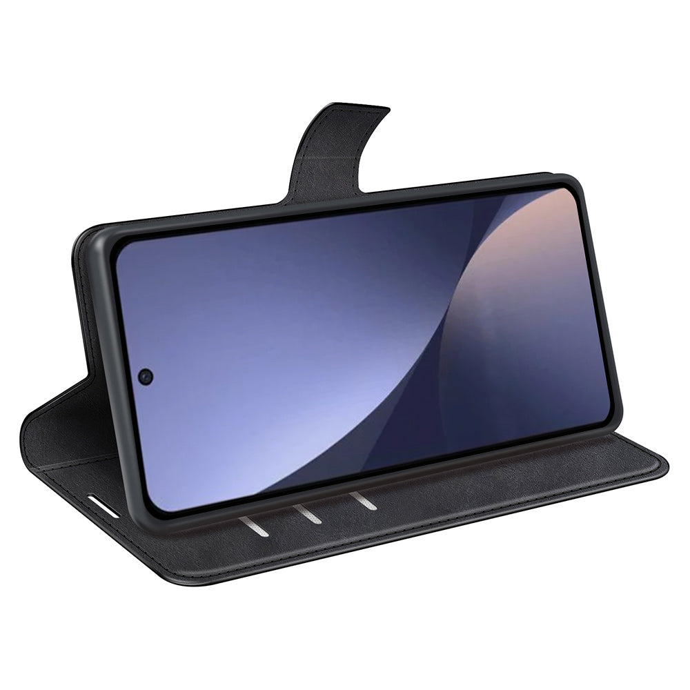 PU Leather Mobile Phone Case For Xiaomi 13 5G Stand Wallet Calf Texture Full Protection Flip Phone Cover