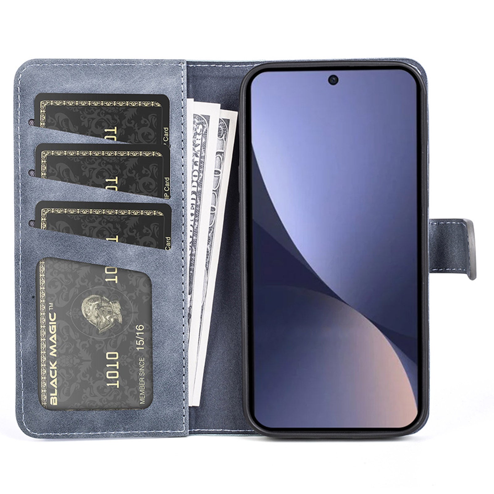 Protective Phone Case For Xiaomi 13 5G Dual Color Splicing Flip Leather Wallet Stand Phone Cover
