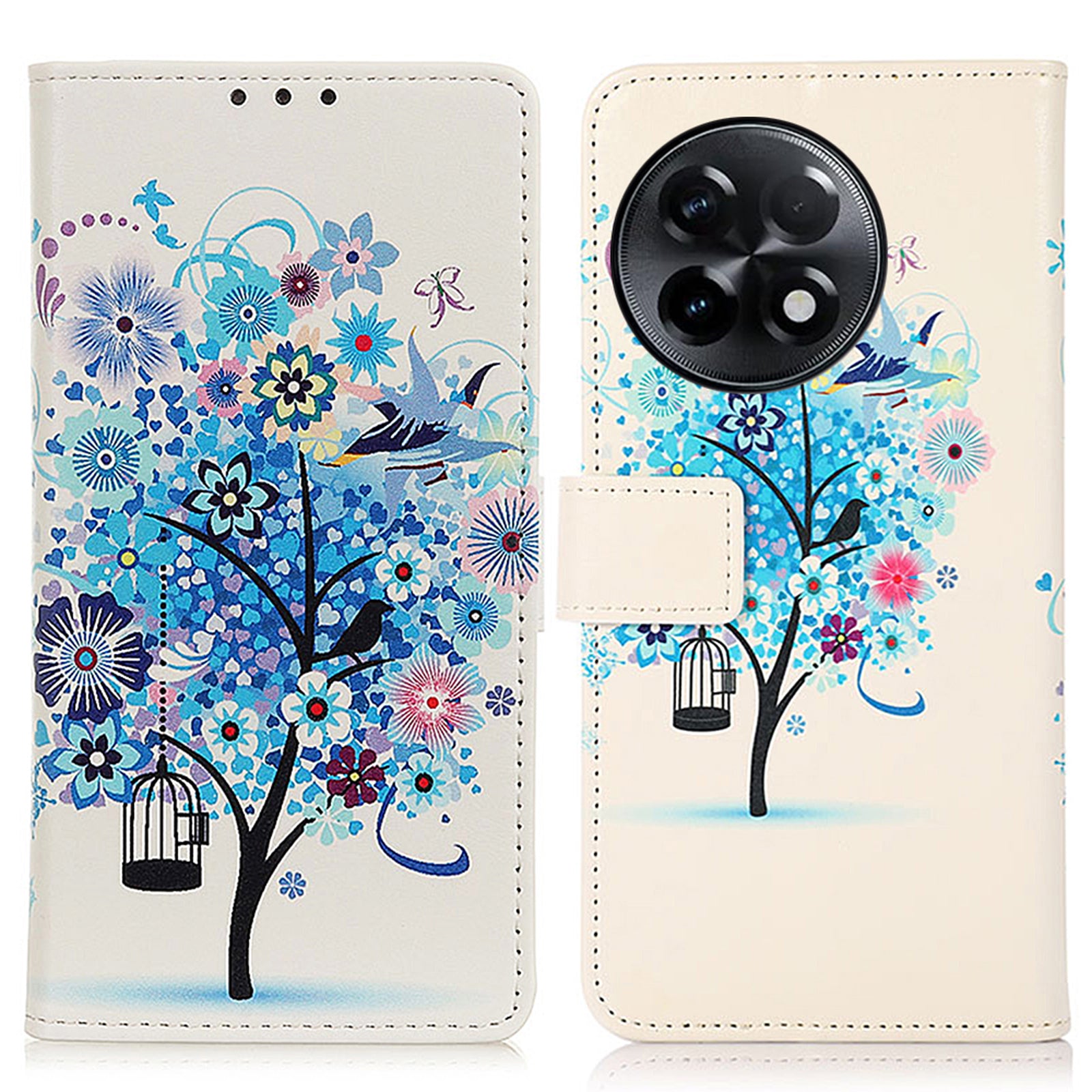 For OnePlus Ace 2 5G 11R 5G Pattern Printing Phone Case Wallet Stand PU Leather Protective Phone Cover