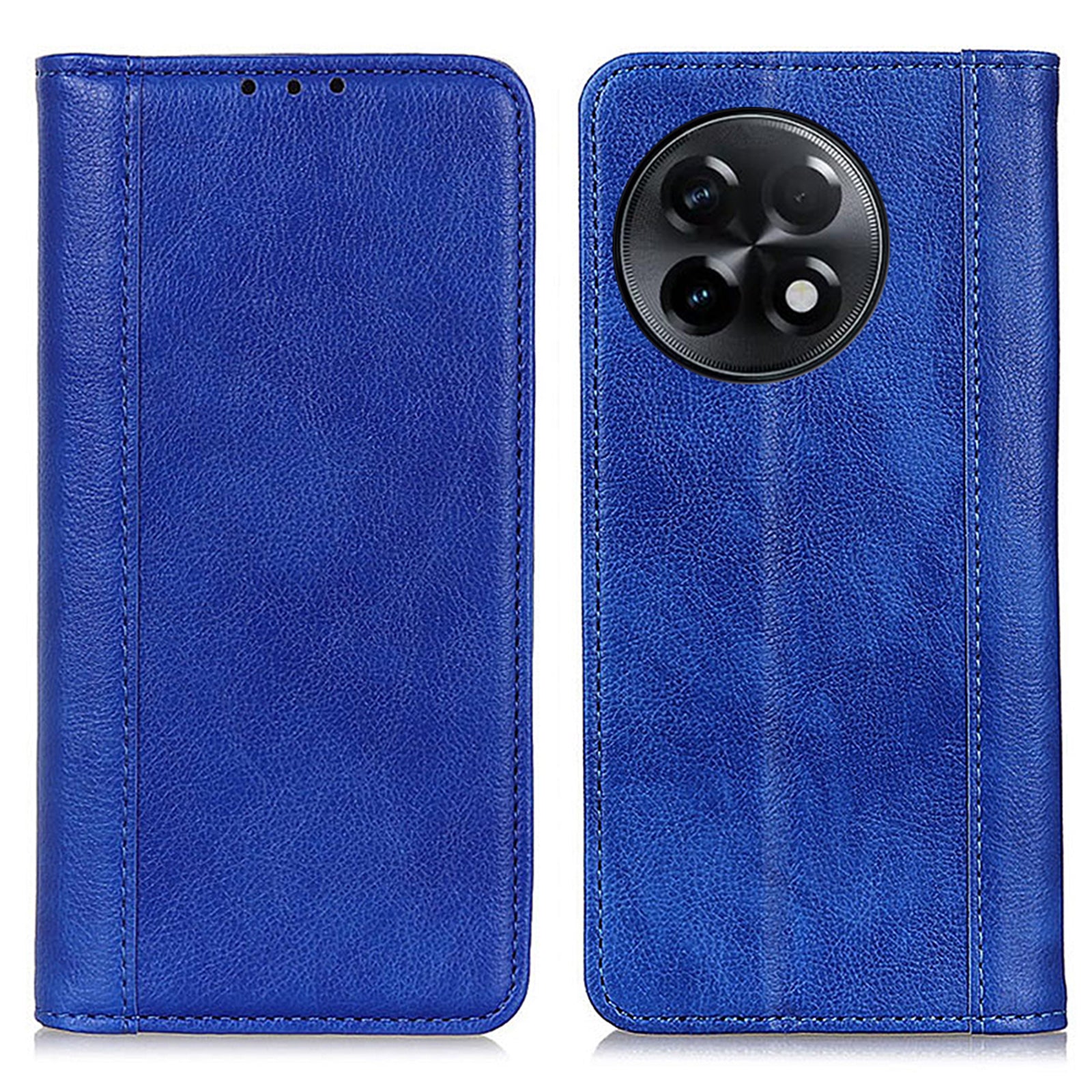 For OnePlus Ace 2 5G 11R 5G Anti-fall Phone Case Litchi Texture Split Leather Flip Wallet Cover with Stand