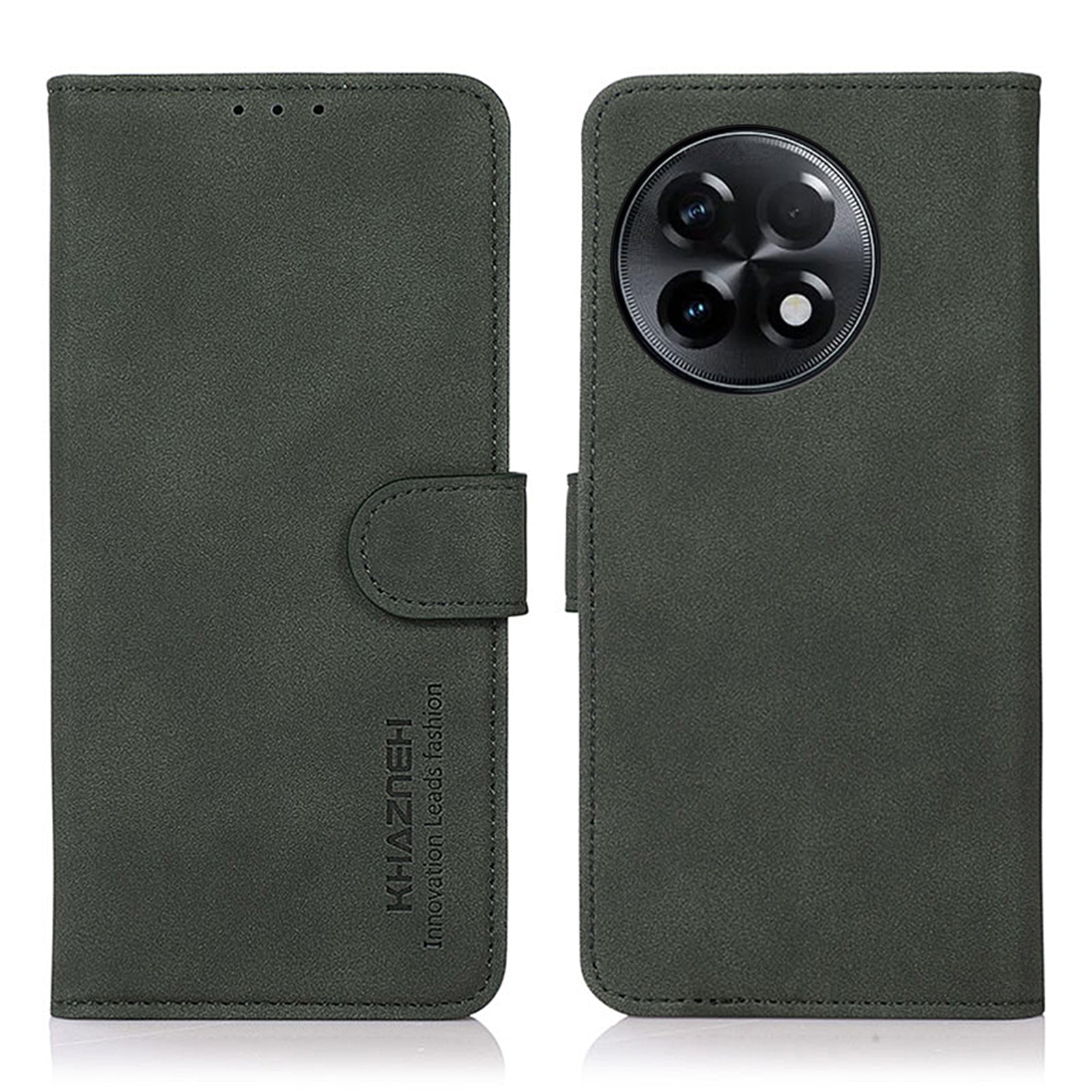 KHAZNEH Protective Phone Case For OnePlus Ace 2 5G 11R 5G Flip Leather Textured Phone Cover Stand Wallet