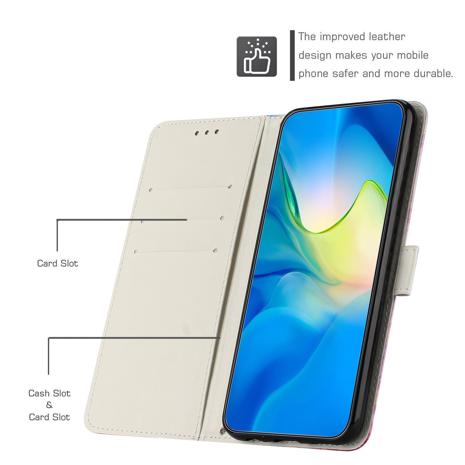 For Samsung Galaxy A04e 4G / F04 4G / M04 4G Phone Stand Case Marble Pattern Printing PU Leather Wallet Phone Cover with Strap