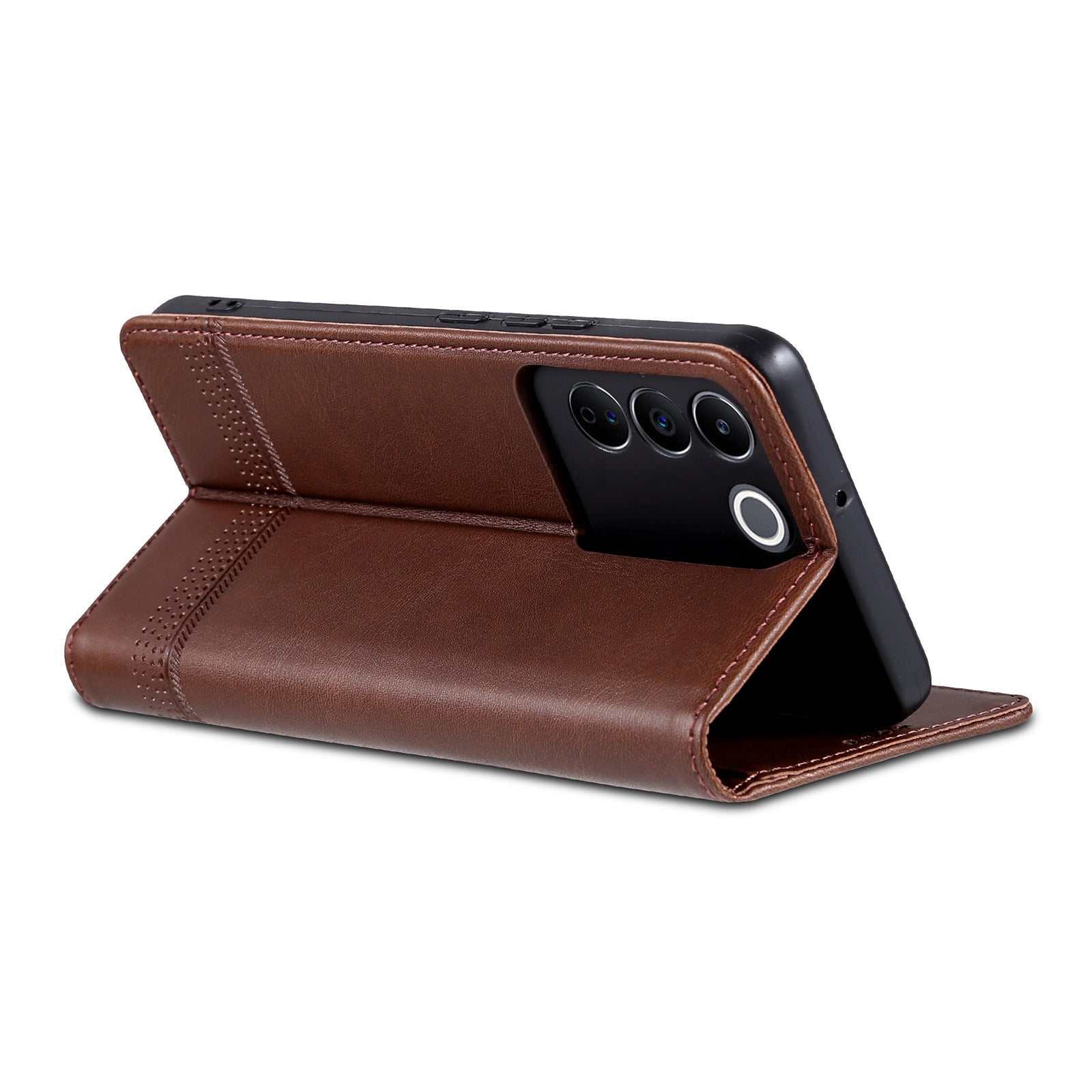 AZNS For vivo S16e 5G Shockproof Cell Phone Case PU Leather Wallet Stand Magnetic Phone Cover