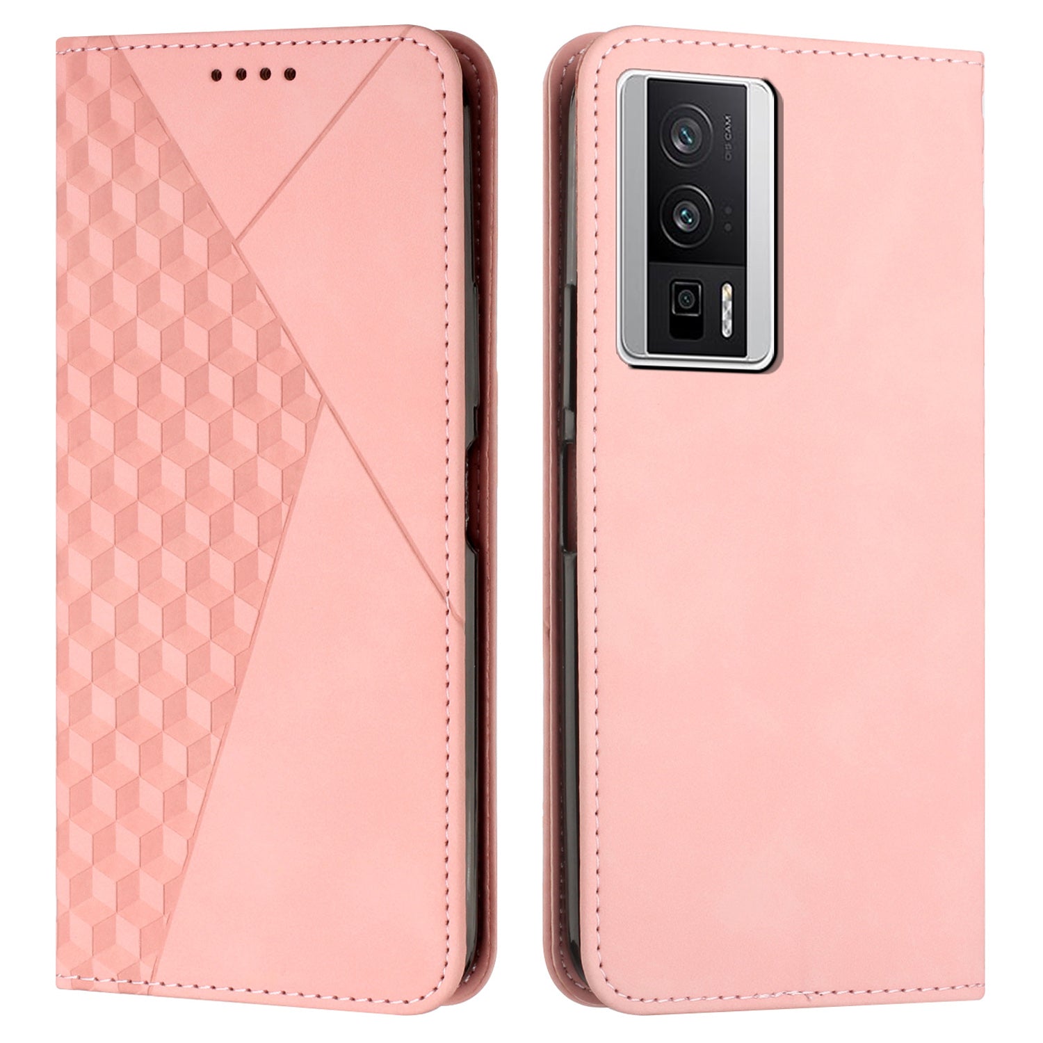 For Xiaomi Poco F5 Pro 5G Redmi K60 Pro 5G K60 5G Imprinted Rhombus Pattern Phone Case Leather Wallet Phone Stand Cover