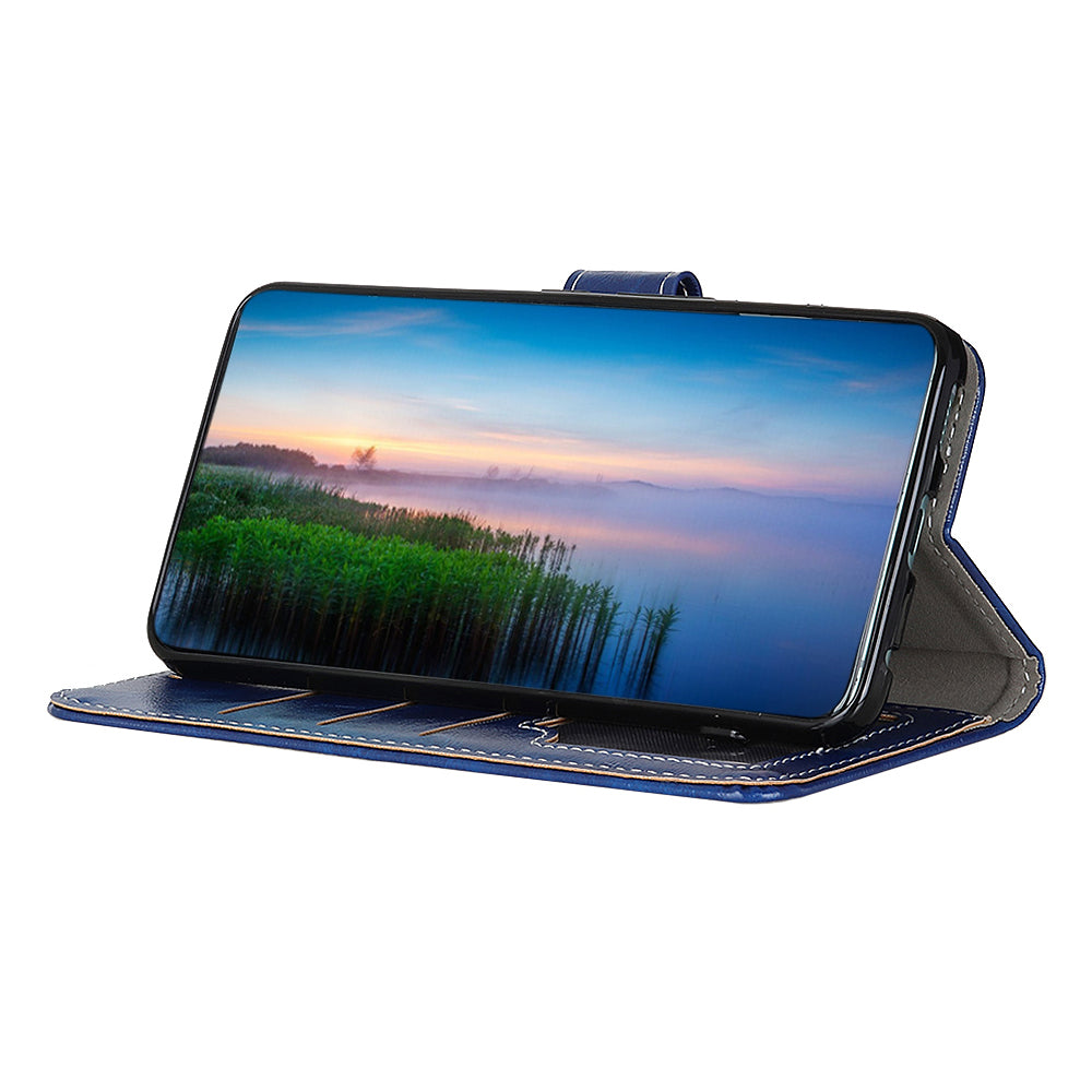 Retro Leather Phone Cover For Samsung Galaxy A24 4G Crazy Horse Texture Drop-proof Phone Case Stand Wallet