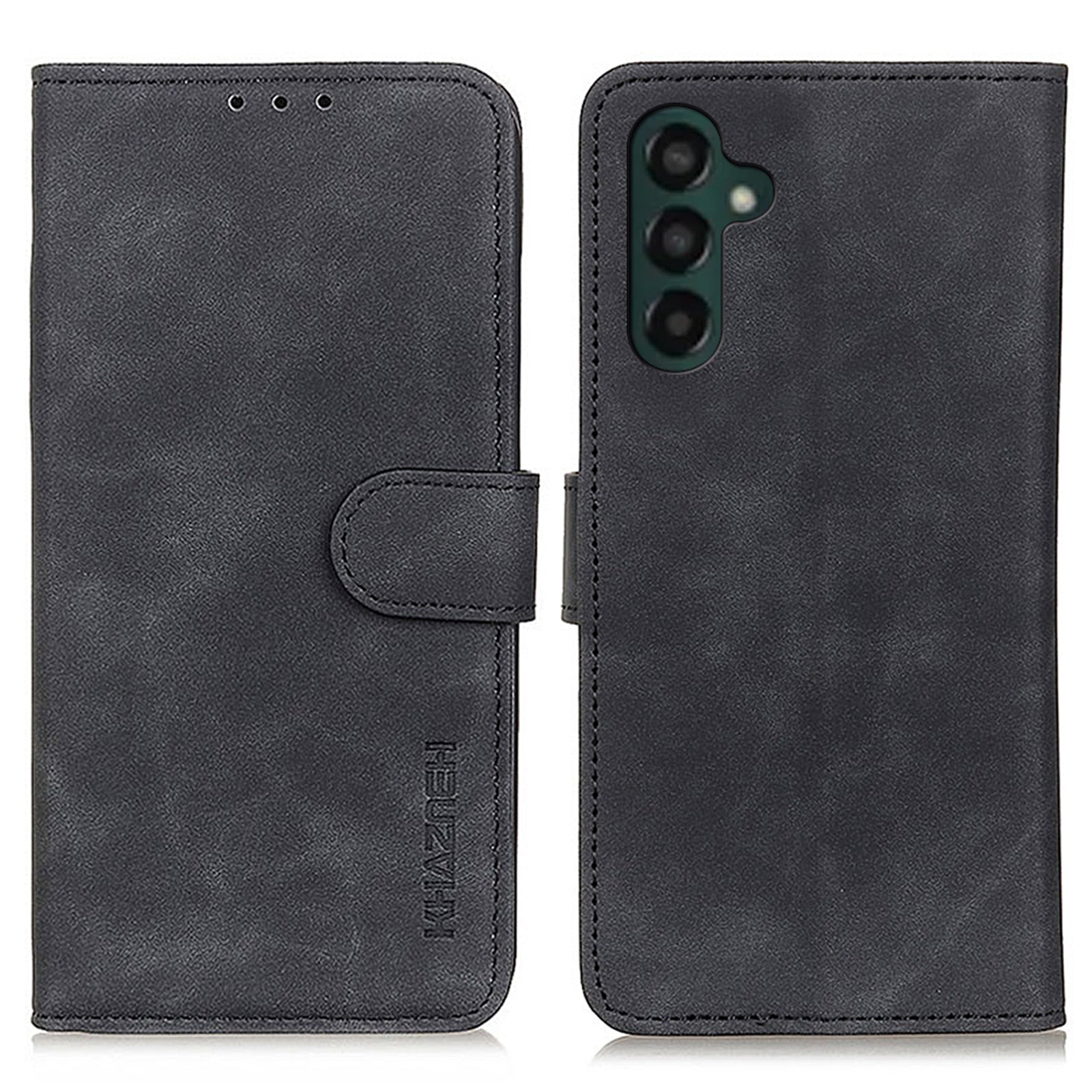 KHAZNEH For Samsung Galaxy A24 4G Anti-shock Phone Case Retro Texture Flip Wallet Stand Protective Phone Cover