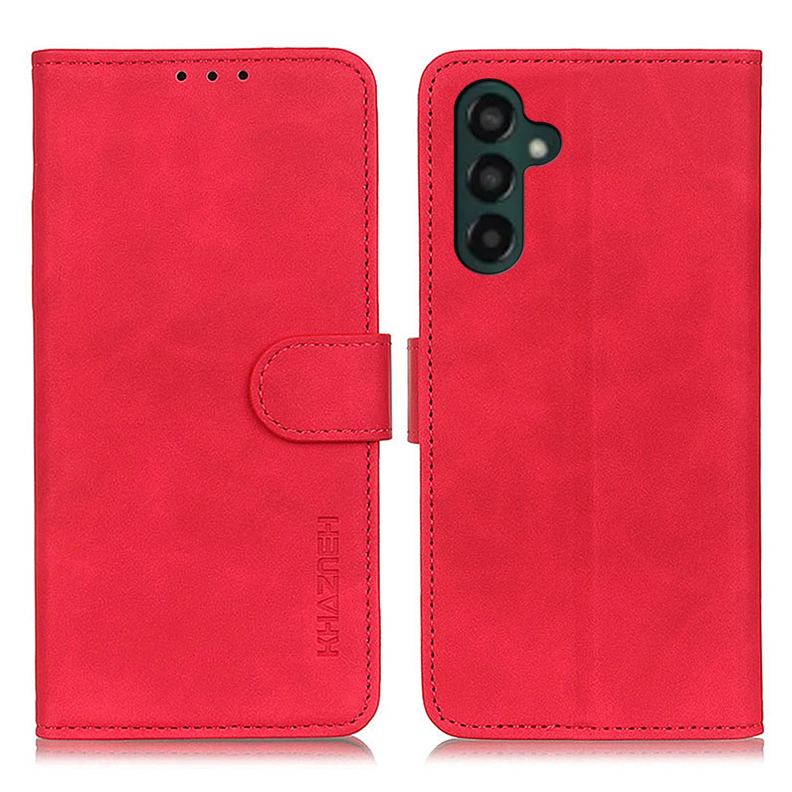 KHAZNEH For Samsung Galaxy A24 4G Anti-shock Phone Case Retro Texture Flip Wallet Stand Protective Phone Cover