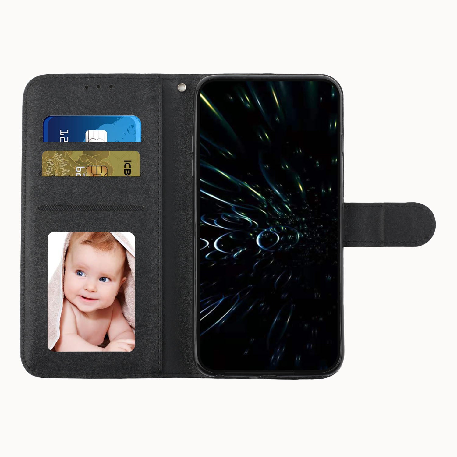 For Xiaomi Poco F5 Pro 5G Redmi K60 Pro 5G K60 5G Protective Phone Cover Stand Wallet Leather Cell Phone Case with Strap