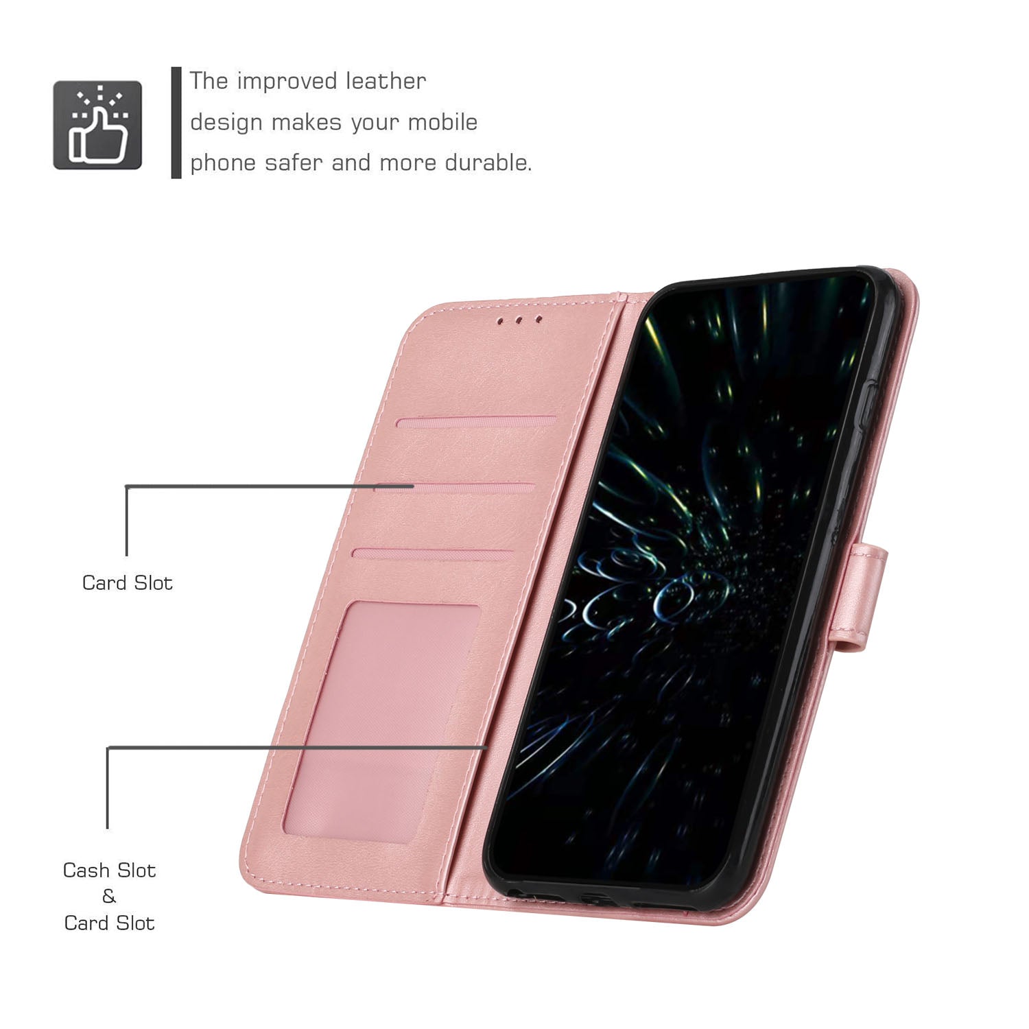 For Xiaomi Poco F5 Pro 5G Redmi K60 Pro 5G K60 5G Protective Phone Cover Stand Wallet Leather Cell Phone Case with Strap