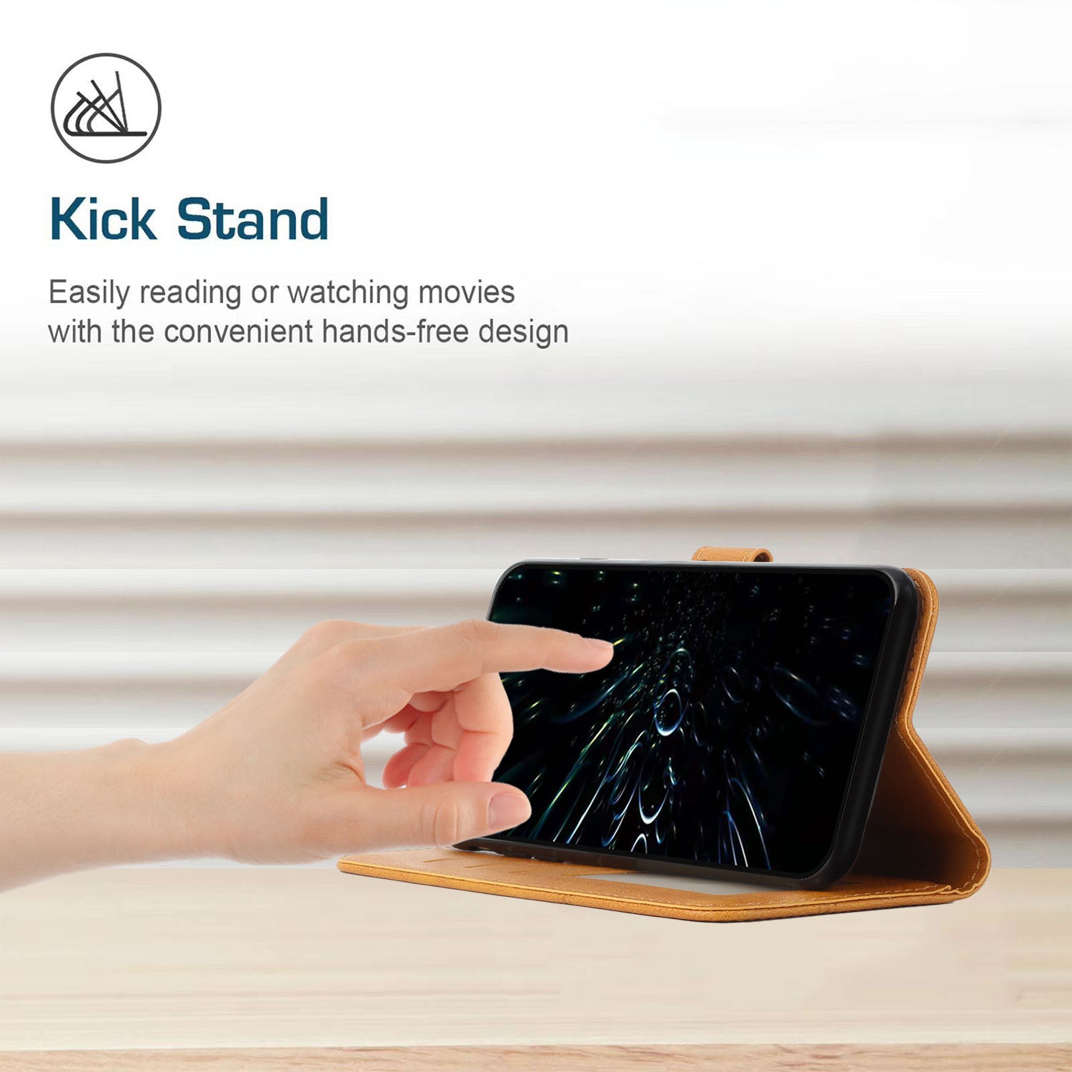For Xiaomi Poco F5 Pro 5G Redmi K60 Pro 5G K60 5G Protective Phone Cover Stand Wallet Leather Cell Phone Case with Strap