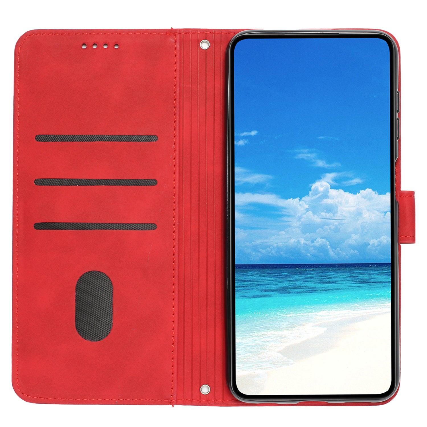 For Xiaomi Redmi 12C 4G Redmi 11A 4G Cell Phone Cover Imprinted Heart Shape Stand Leather Phone Wallet Case with Strap