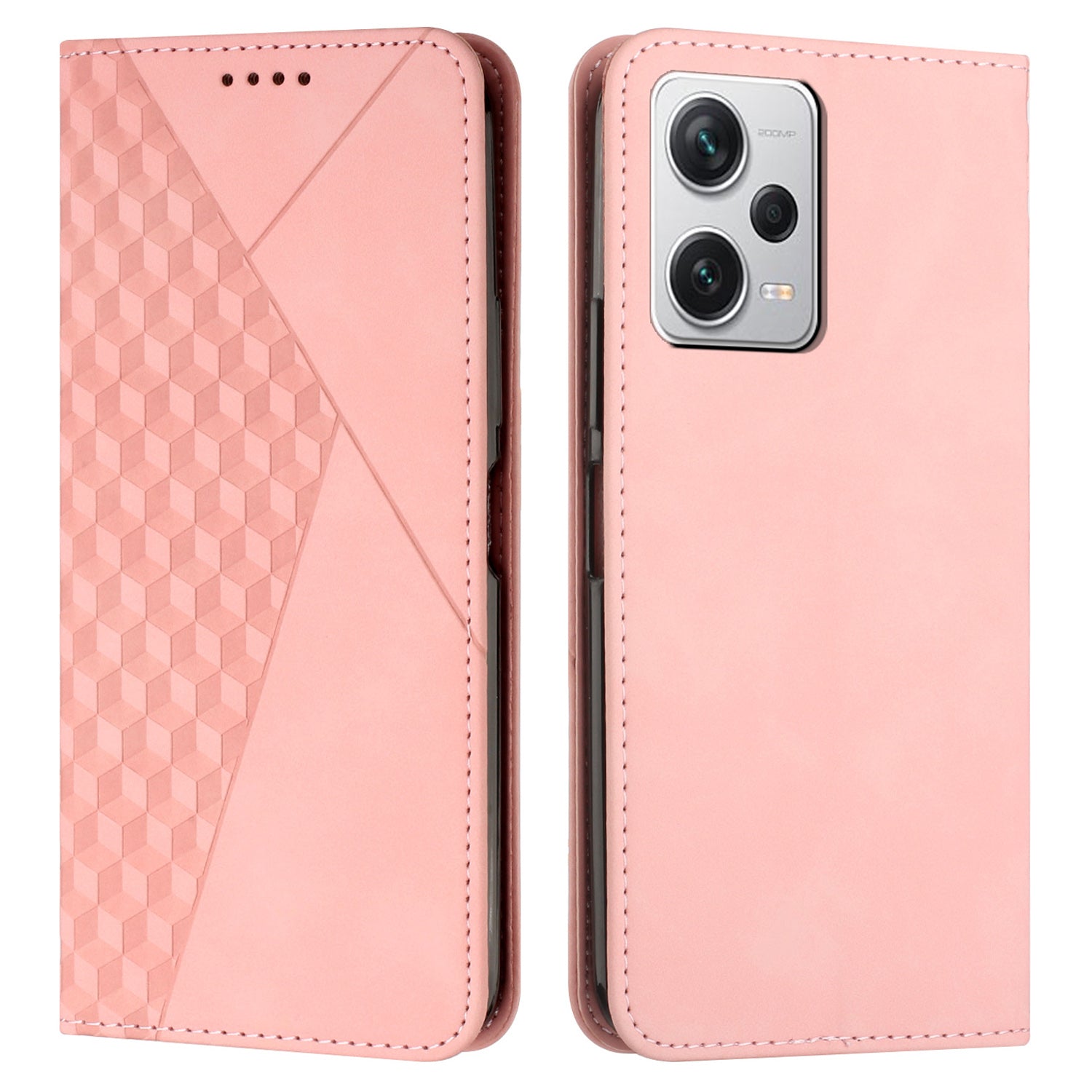 For Xiaomi Redmi Note 12 Pro 5G Note 12 Explorer 5G Cell Phone Case Rhombus Pattern Stand Wallet Leather Cover