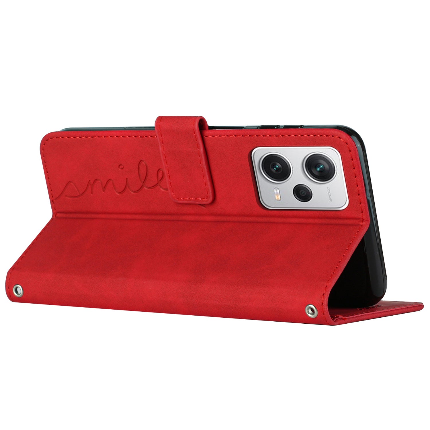 For Xiaomi Redmi Note 12 Pro 5G Note 12 Explorer 5G Cell Phone Case Stand Wallet Heart Shape Phone Leather Cover with Shoulder Strap
