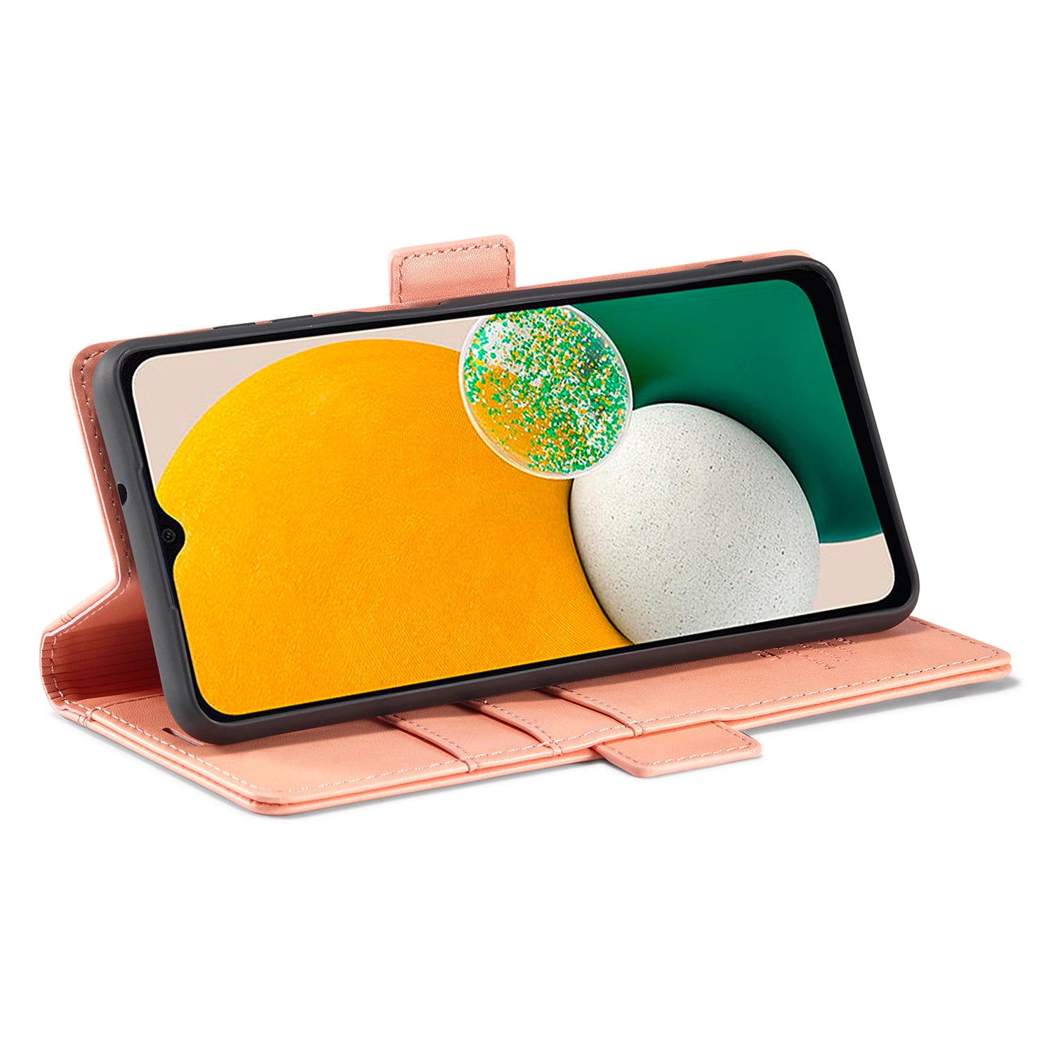 LC.IMEEKE Phone Case For Samsung Galaxy A14 4G 5G Full Protection Flip Leather Phone Cover Stand Wallet