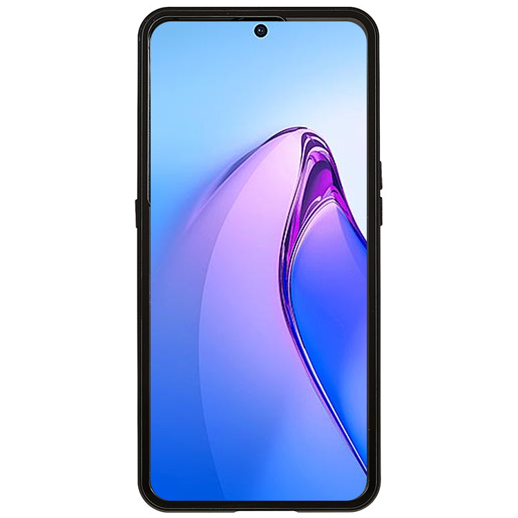 For Oppo Reno8 Pro 5G (Global Version) Double Side Tempered Glass Phone Case Metal Frame Magnetic Cover