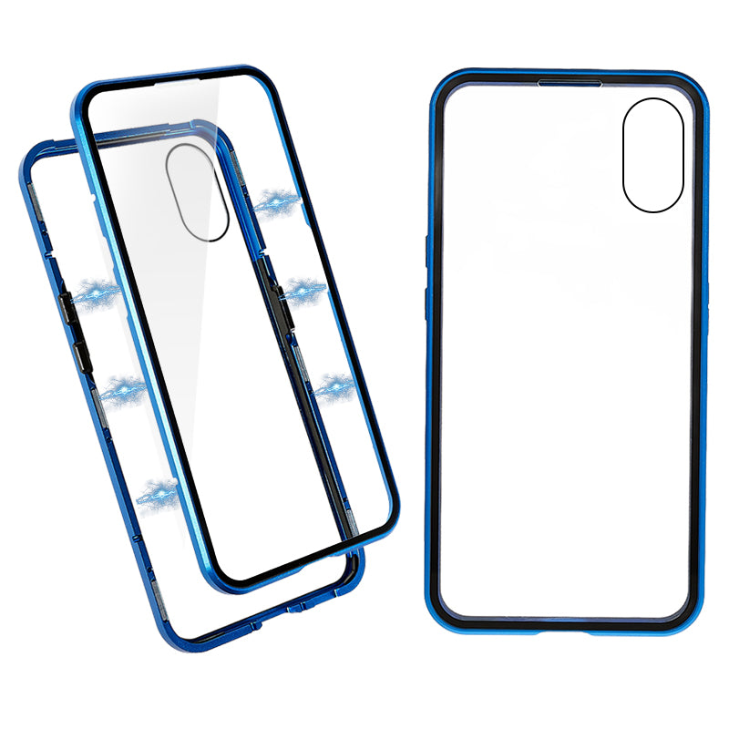 Metal Frame Magnetic Phone Case For Nothing phone (1) 5G Double-sided Tempered Glass 360 Full-Body Protection Cover