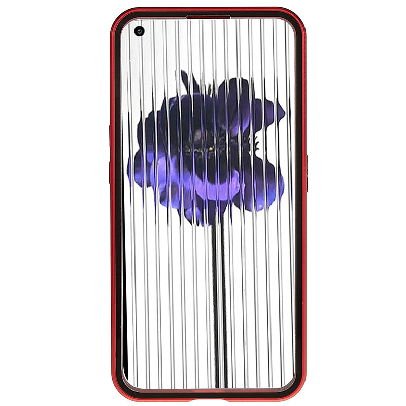 Metal Frame Magnetic Phone Case For Nothing phone (1) 5G Double-sided Tempered Glass 360 Full-Body Protection Cover