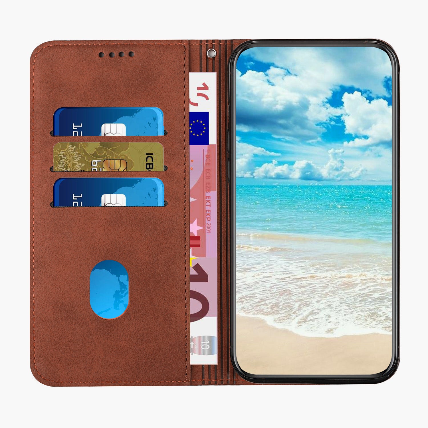 For Tecno Pop 5 LTE 4G Skin-feel Rhombus Texture Phone Case Magnetic Leather Stand Wallet Phone Cover