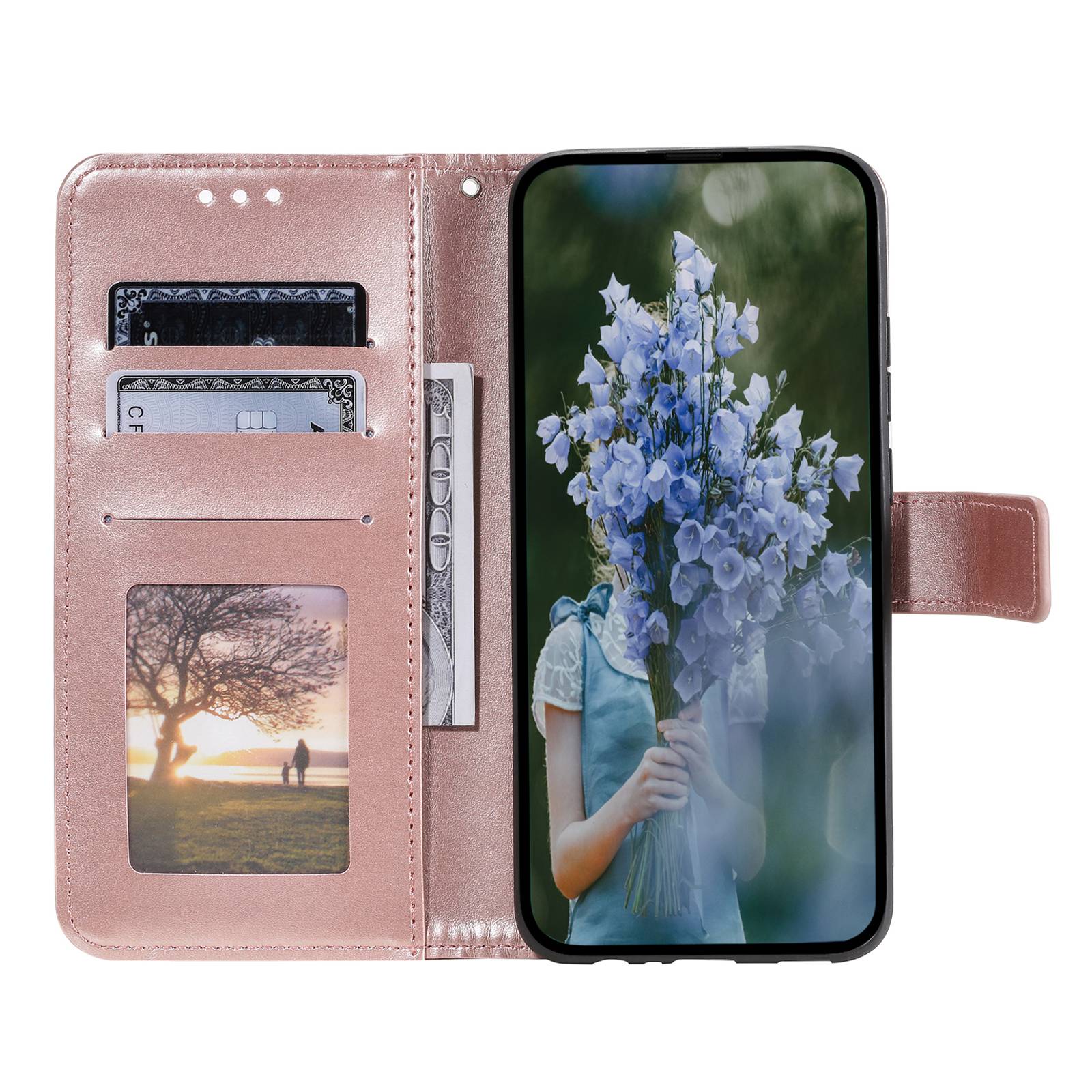 For Sony Xperia 10 V PU Leather Wallet Phone Case Imprinted Mandala Flower Pattern Magnetic Folio Stand Cover