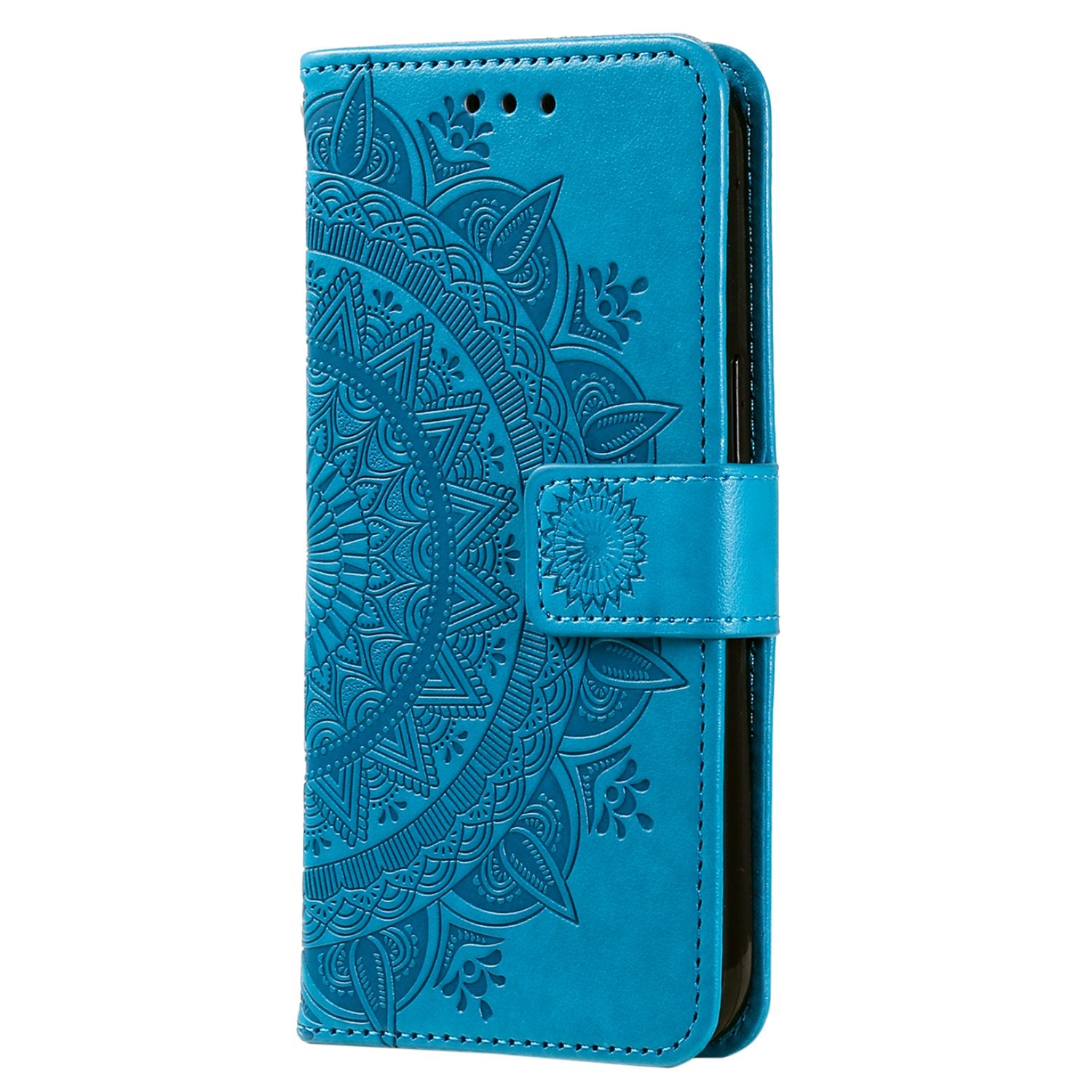 For Sony Xperia 10 V PU Leather Wallet Phone Case Imprinted Mandala Flower Pattern Magnetic Folio Stand Cover