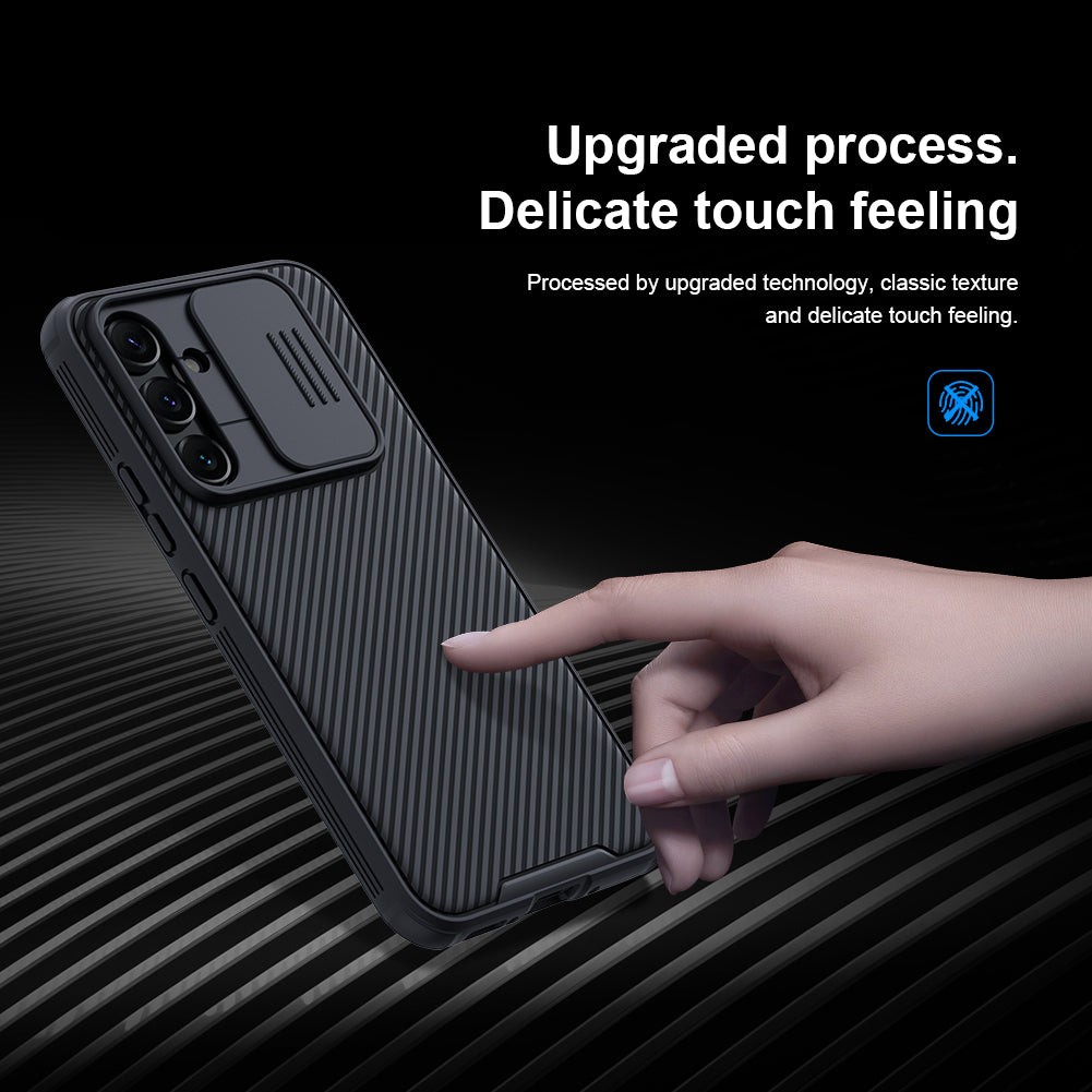 NILLKIN CamShield Pro for Samsung Galaxy A54 5G PC+TPU Hybrid Phone Cover Drop-proof Case with Camera Slide Lid - Blue