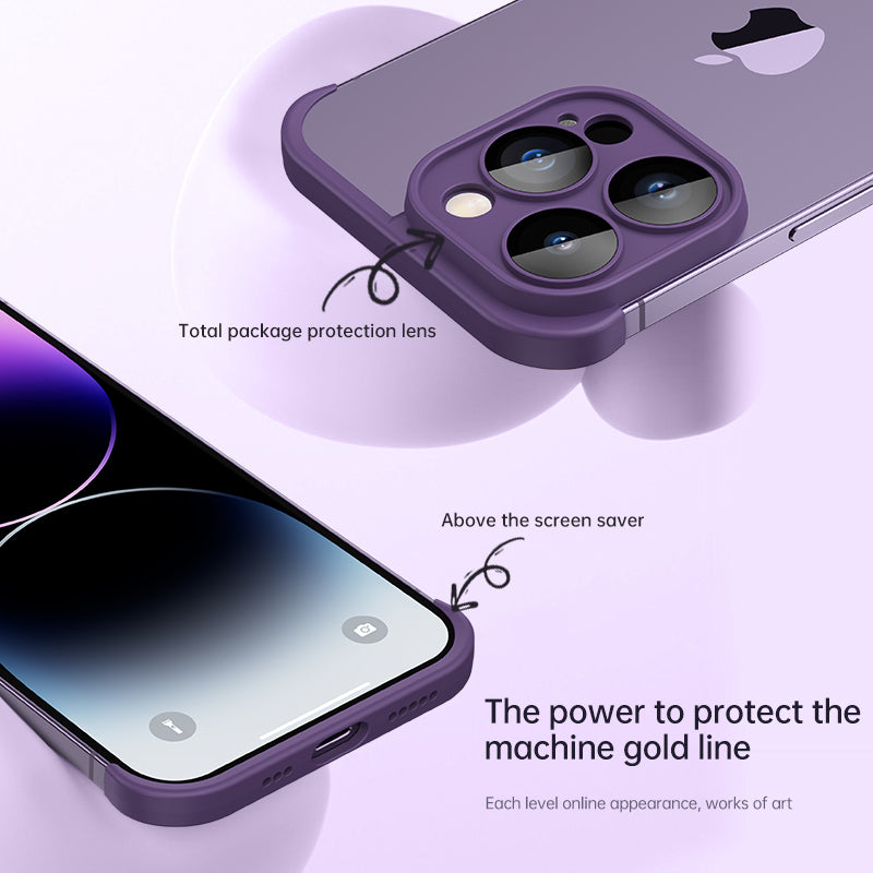 Pro iPhone 13 Pro Bezrámový TPU chránič hran telefonu Nárazuvzdorný rohový nárazník se zvýšeným rámem bez zadní desky