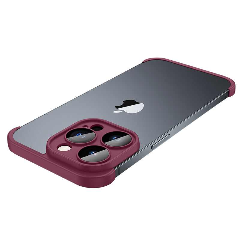 Frameless Phone Bumper Case for iPhone 12 Pro Max 6.7 inch Flexible TPU Shockproof Corner Cover without Backplate