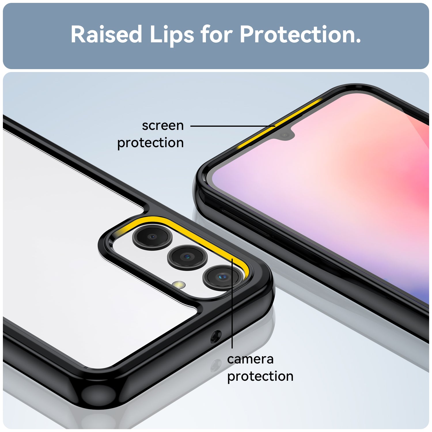 For Samsung Galaxy A24 4G TPU Acrylic Phone Case Anti-drop Phone Protective Cover