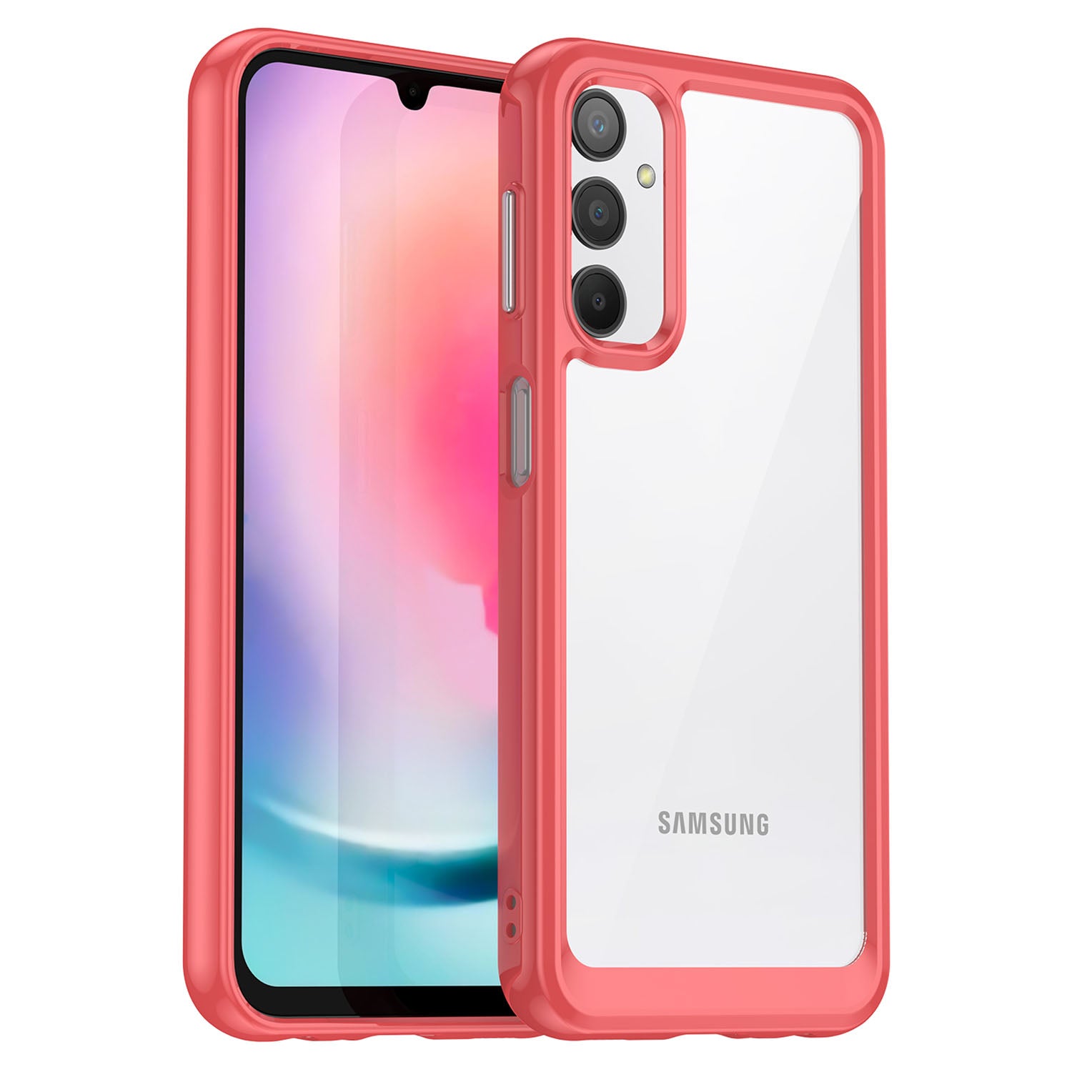 For Samsung Galaxy A24 4G TPU Acrylic Phone Case Anti-drop Phone Protective Cover