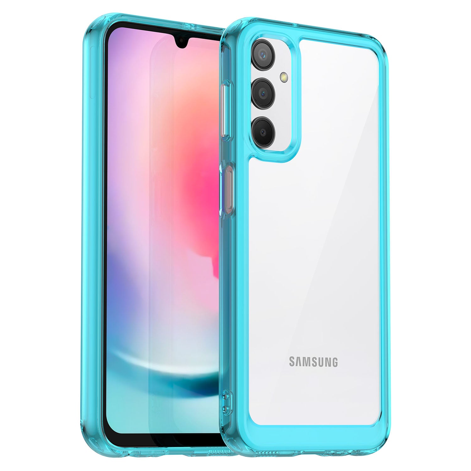 For Samsung Galaxy A24 4G TPU Acrylic Phone Case Anti-drop Phone Protective Cover