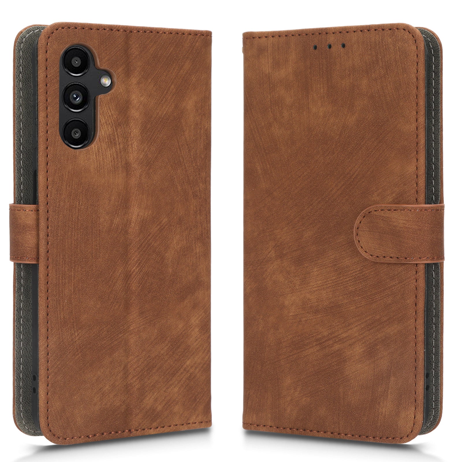 For Samsung Galaxy A13 5G / A04s 4G (164.7 x 76.7 x 9.1 mm) RFID Blocking Anti-Theft Leather Phone Case Wallet Stand Flip Cover