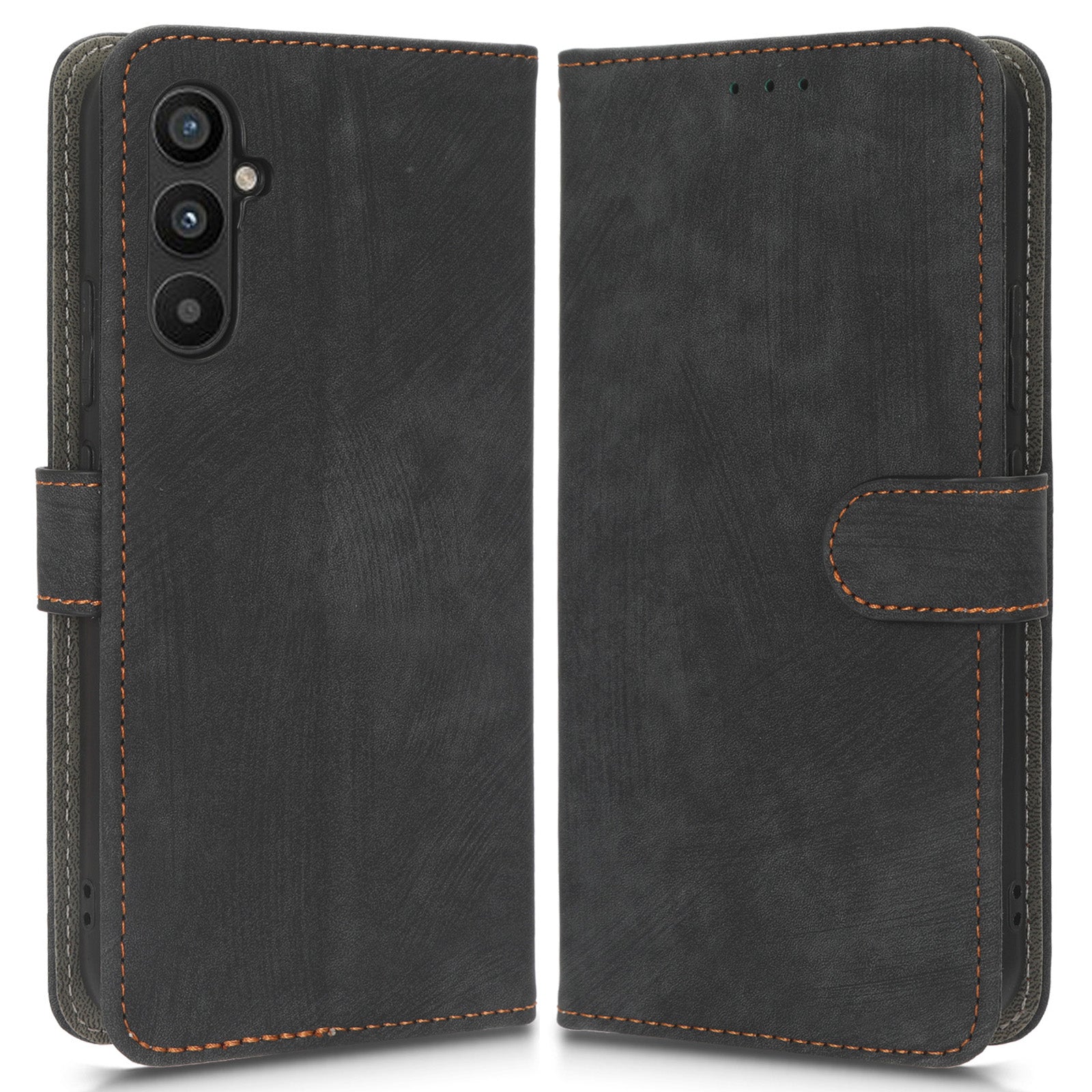 For Samsung Galaxy A34 5G Leather Phone Case Stand RFID Blocking Wallet Cover
