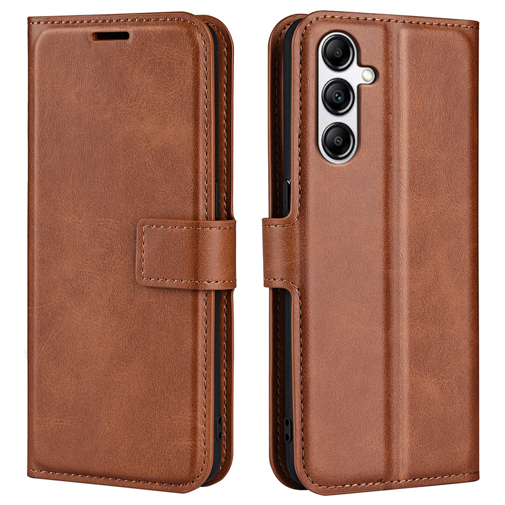 For Samsung Galaxy A34 5G Folio Flip Phone Case Calf Texture Stand Wallet Cover