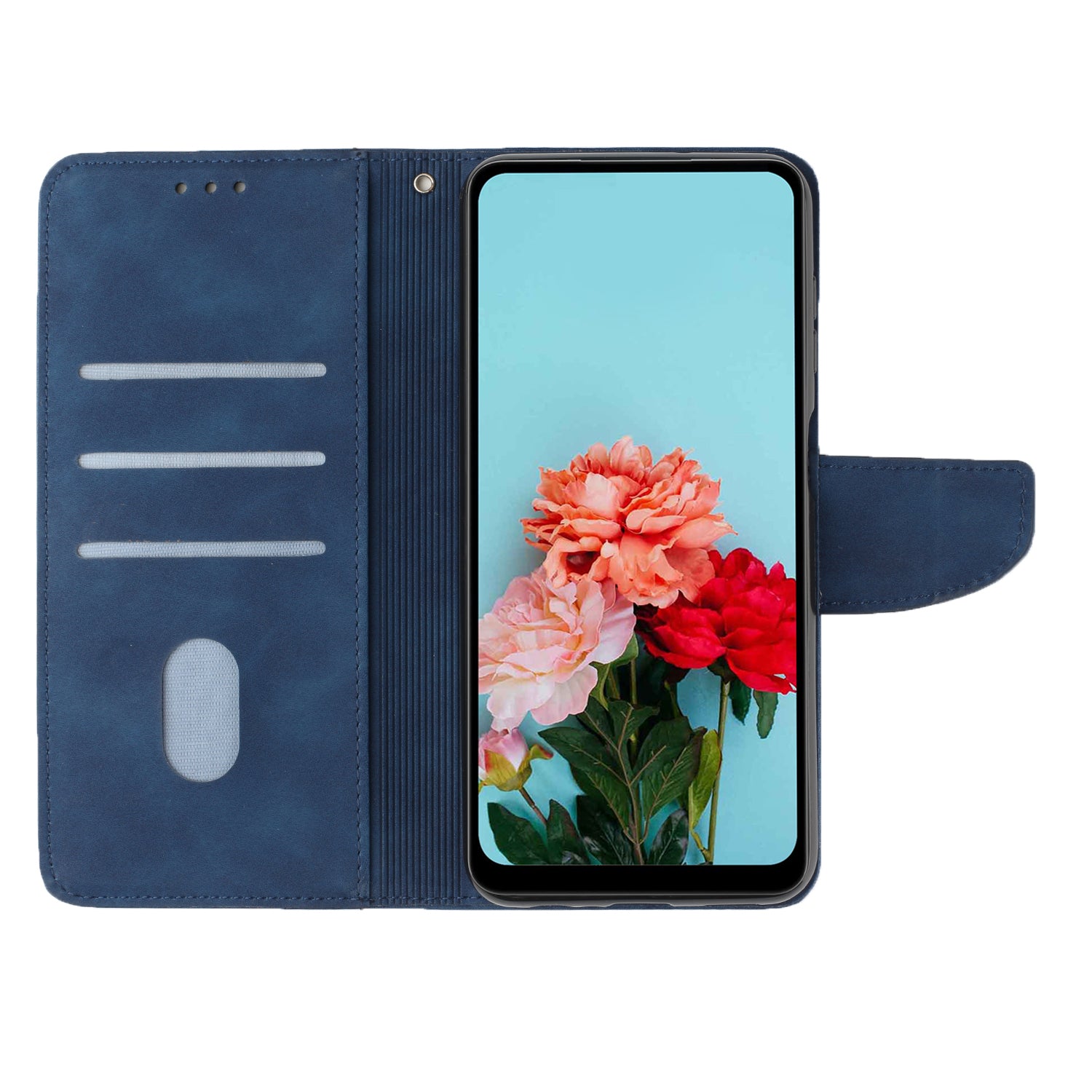 For Samsung Galaxy A24 4G Solid Color Protective Flip Phone Case Wallet Stand Leather Cell Phone Cover
