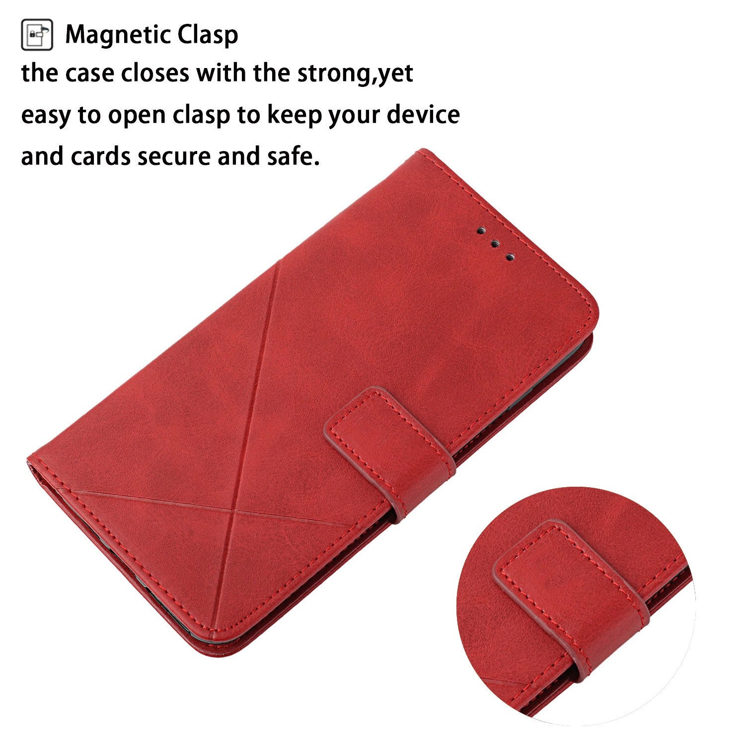 Solid Color PU Leather Phone Cover For Samsung Galaxy A24 4G Line Imprinting Shockproof Phone Case with Stand