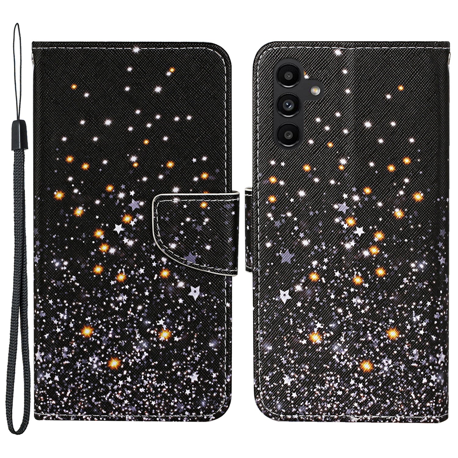 For Samsung Galaxy A24 4G Wallet Phone Case PU Leather Pattern Printing Stand Flip Cover