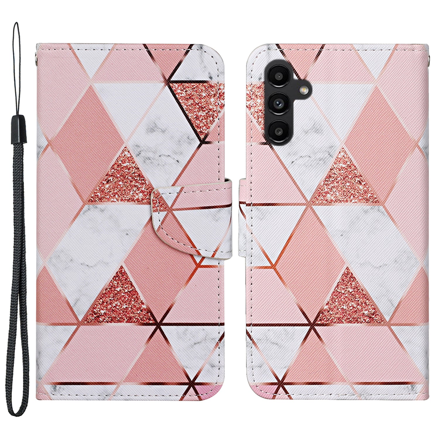 For Samsung Galaxy A24 4G Wallet Phone Case PU Leather Pattern Printing Stand Flip Cover