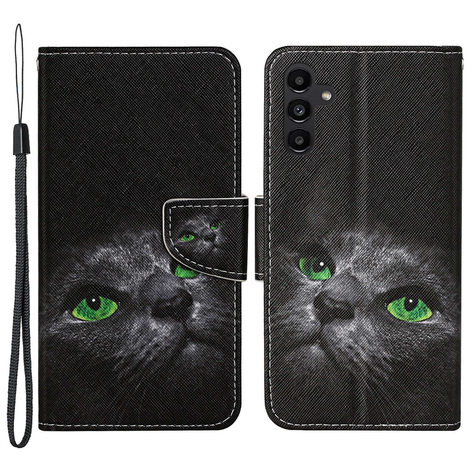 For Samsung Galaxy A24 4G Wallet Phone Case PU Leather Pattern Printing Stand Flip Cover