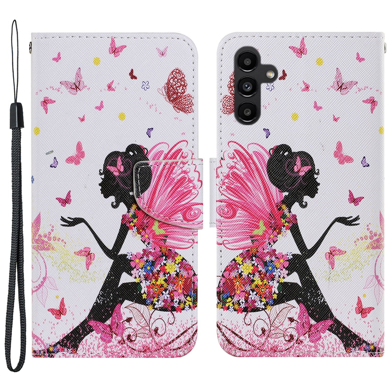 For Samsung Galaxy A24 4G Wallet Phone Case PU Leather Pattern Printing Stand Flip Cover