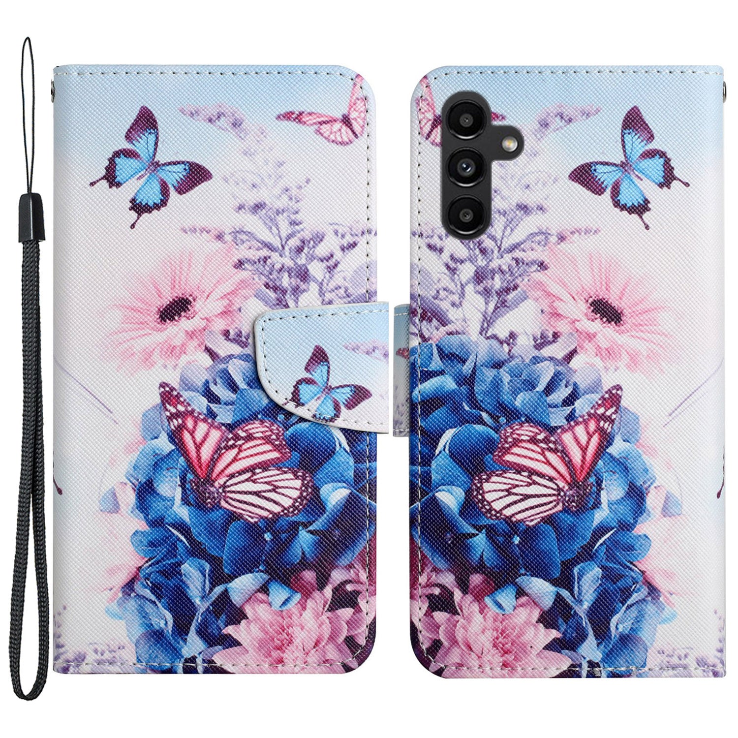 For Samsung Galaxy A24 4G Wallet Phone Case PU Leather Pattern Printing Stand Flip Cover
