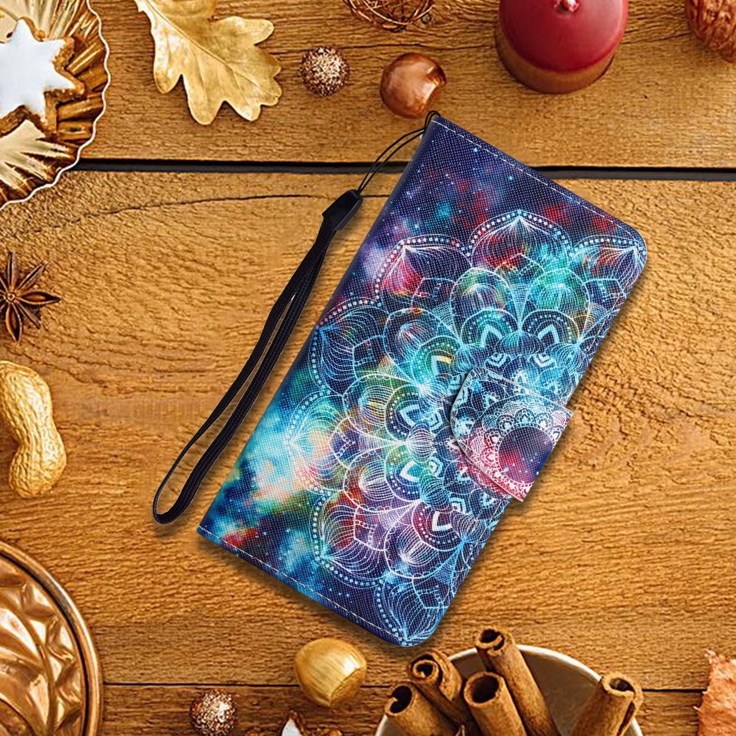 For Samsung Galaxy A24 4G Wallet Phone Case PU Leather Pattern Printing Stand Flip Cover