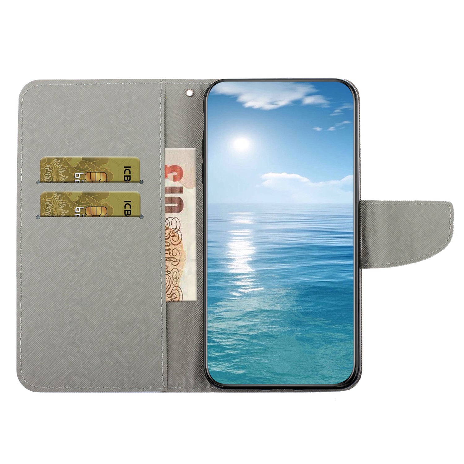 For Samsung Galaxy A24 4G Wallet Phone Case PU Leather Pattern Printing Stand Flip Cover