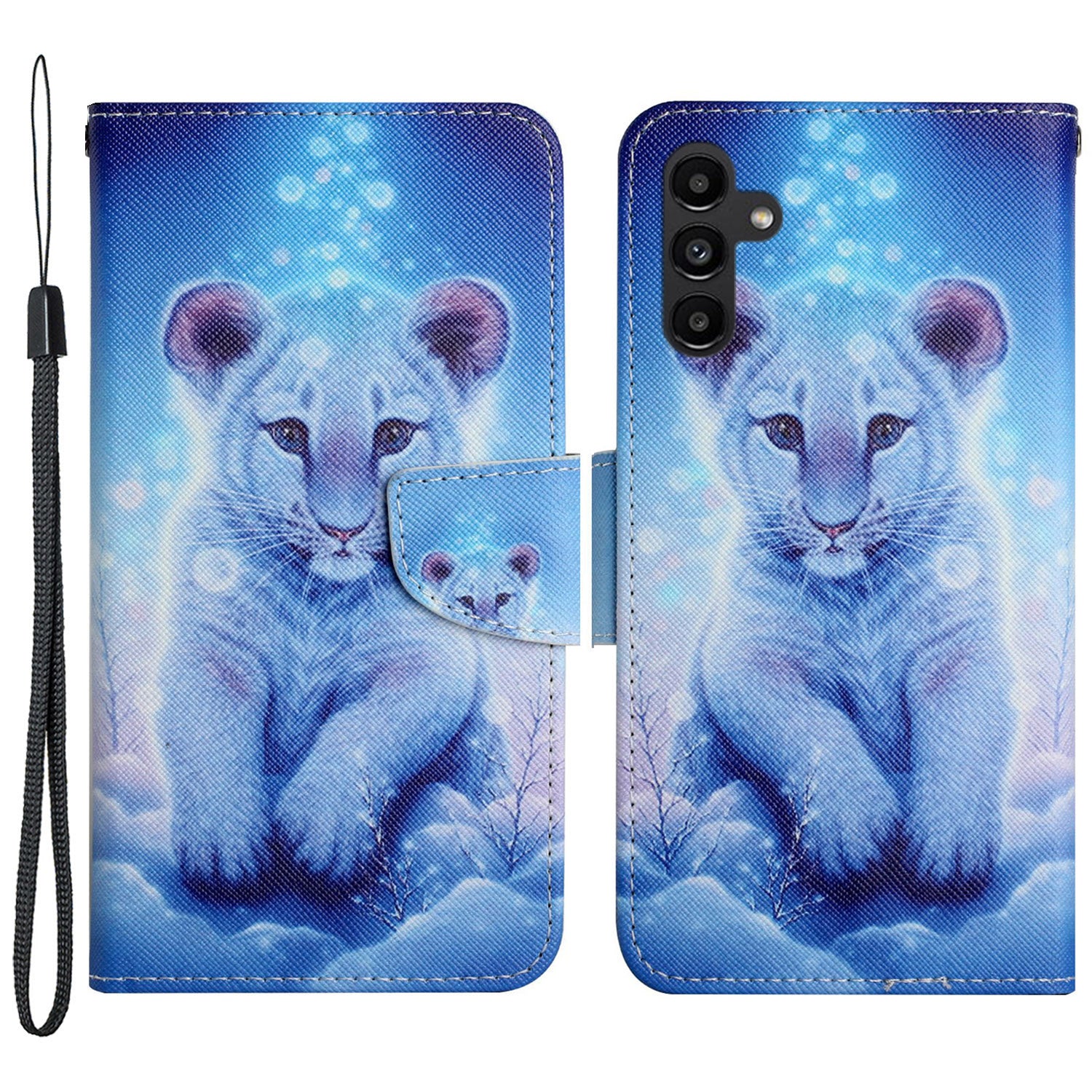 For Samsung Galaxy A24 4G Wallet Phone Case PU Leather Pattern Printing Stand Flip Cover