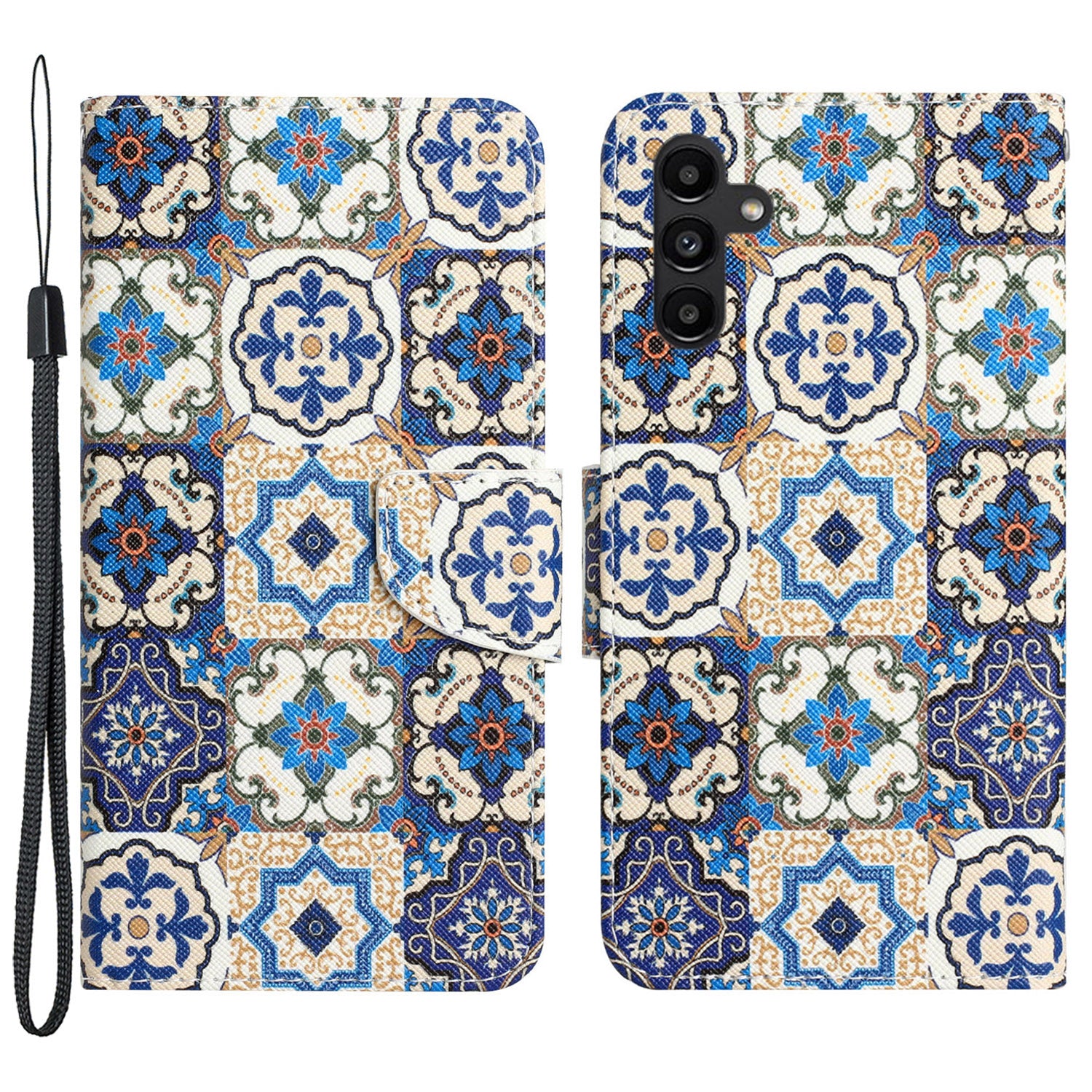 For Samsung Galaxy A24 4G PU Leather Wallet Phone Case Pattern Printing Stand Feature Flip Cover