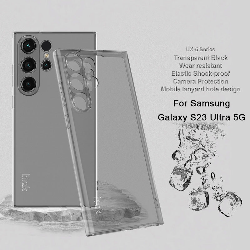 IMAK UX-5 Series for Samsung Galaxy S23 Ultra Phone Case Anti-drop Transparent TPU Cover