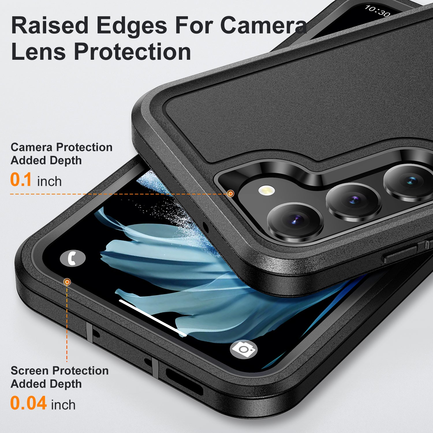 For Samsung Galaxy S23 Anti-Slip Phone Case Hard PC Soft TPU Drop Protection Phone Cover