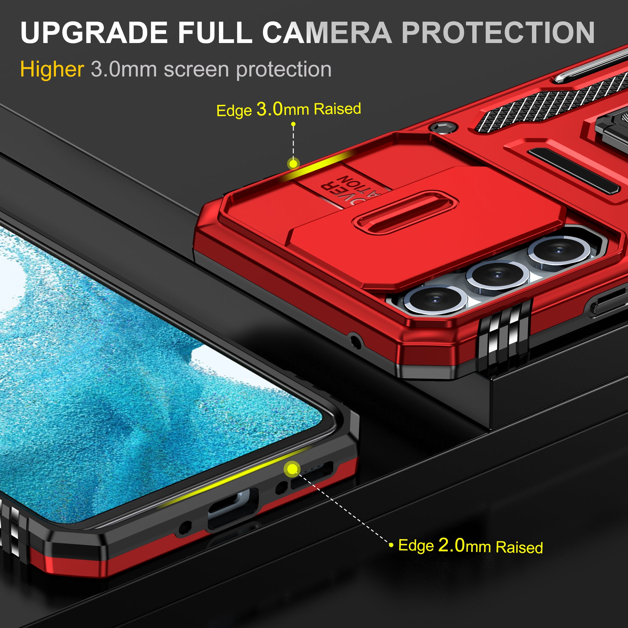 Armor Series telefoncover til Samsung Galaxy A54 5G PC TPU stødsikkert telefoncover Kickstand